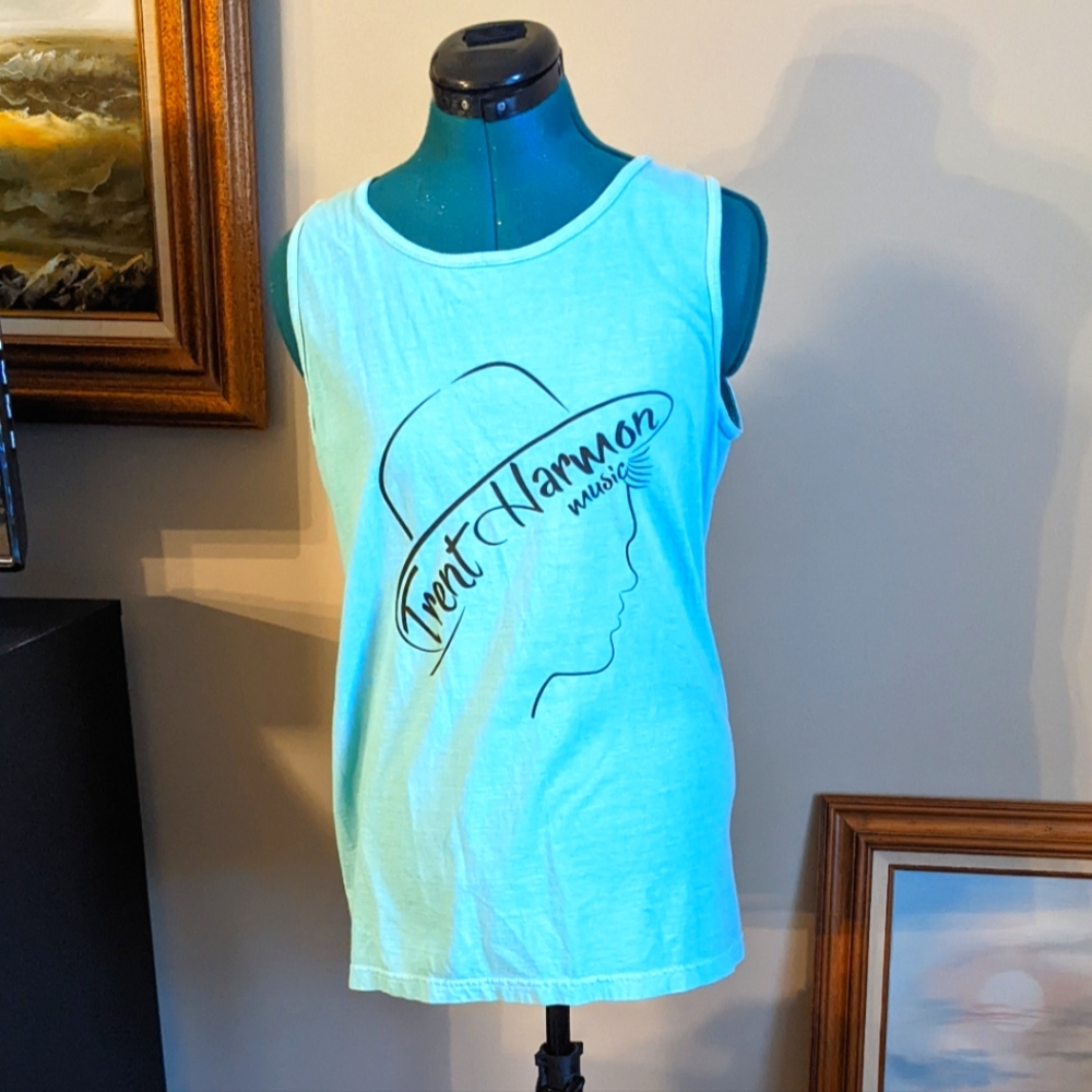 Trent Harmon Music Teal Tank Top - Small